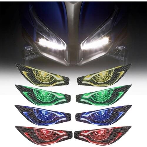 Motorcycle Headlight Decoration Sticker For KYMCO XCITING S400 S 400 XCITINGS400 Stickers 3D Head Light Fairing Protection Decal