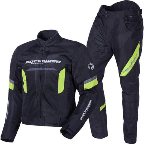 Moto Breathable Suit Jacket Motorcycle Summer Adventure Jacket Breathable And Pants Moto Protective Gear Set Touring Clothing