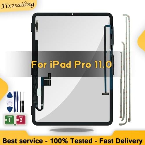 NEW Touch Screen For Apple iPad Pro 11 A1980 A1934 A1979 Touch Glass Screen Digitizer With Adhensive Sticker + Tools