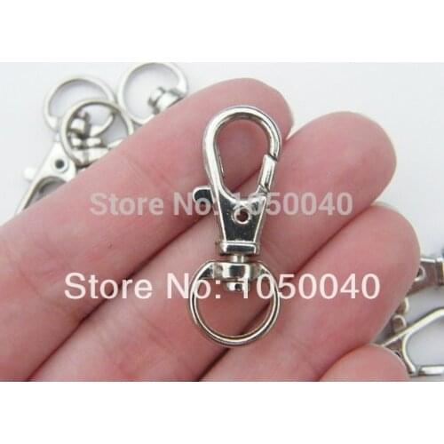 Lobster Swivel Clasps Antique Silver Plated Jewelry DIY for Jewelry Findings Making 32x12mm 5PCS/LOT