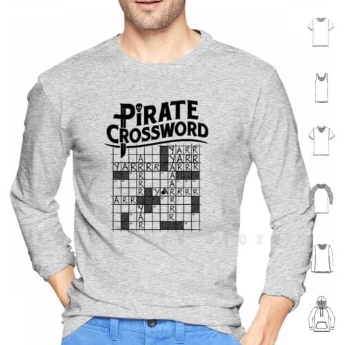 Pirate Crossword hoodies long sleeve Pirate Crossword Crosswords Funny Cool Awsome Nice Happy Pirate