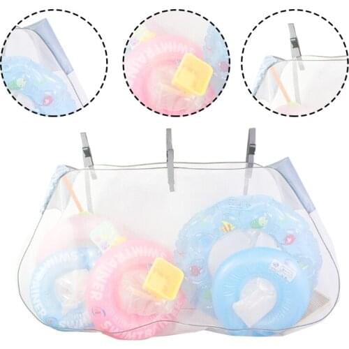 Swimming Pool Hanging Storage Bag Water Toy Organizer Athletic Field Football Basketball Outdoor Sport Oversized Mesh Net Bag