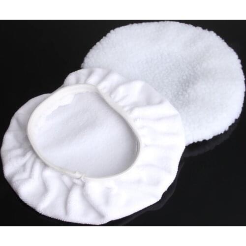 2Pcs/kit Buffer Grinding Polishing Pad Microfiber Bonnet Polishing Pad For 9 & 10inch Car Paint Care Waxing Polishing Wheel