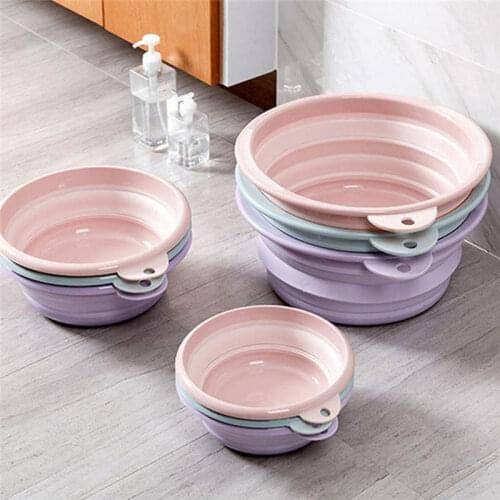 Portable Folding Wash Basin Foldable Basin Tourism Outdoor Big Capacity Folding Wash Bucket for Travel Fishing Camping Drive Car