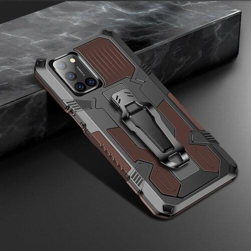 Shockproof Armor Protective Case For OPPO F9 F17 Car Holder with Back Clip Phone Case For OPPO F11Pro F17Pro Back Cover Fundas