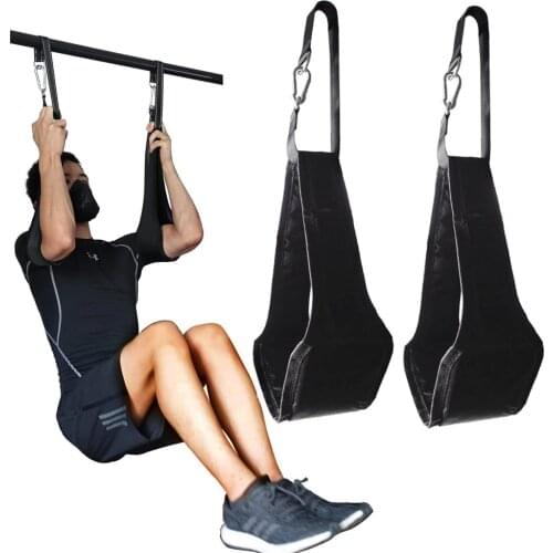 Fitness AB Sling Straps Suspension Rip-Resistant Heavy Duty Pair for Pull Up Bar Hanging Leg Raiser Home Gym Fitness Equipment