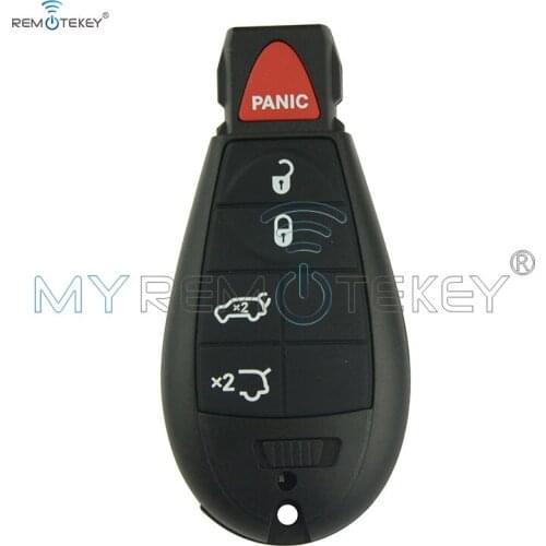Remtekey #6 Fobik key shell cover IYZ-C01C for Chrysler for Jeep Grand Cherokee Town & Country key replacement 2008-2012