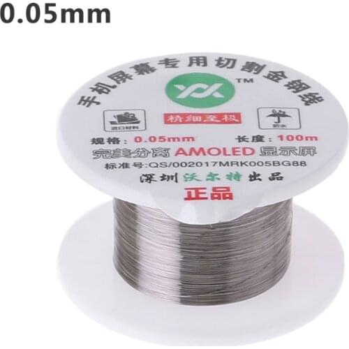 100m Alloy Gold Molybdenum Wire Cutting Line LCD Display Screen Separator Repair