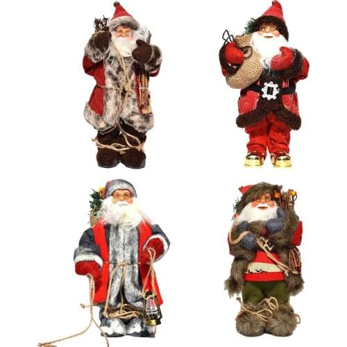 Christmas Snowman Doll Christmas Ornament For Kids Gift Christmas Santa Claus Beard Plush Dolls Home Decor Christmas Efficient