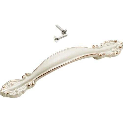 Drawer Closet Handle Kitchen Cupboard Cabinet Pulls White 11cm Antique Style