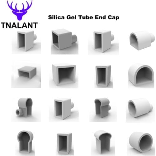 LED Neon Tube End Cap WS2811 WS2812B WS2813 SK6812 Flexible LED Strip Light Silica Gel Soft Lamp Tube End Plug With Hole/No Hole