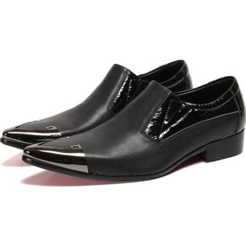 Luxury New Fashion Oxford For Men Wedding Dress Office Social Shoe Male Formal Mens Shoes Genuine leather zapatos hombre