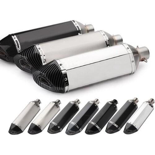51MM Universal Motorcycle Exhaust Pipe Muffler motor Escape Moto Left & Right For Honda Suzuki Kawasaki Z1000 AK010