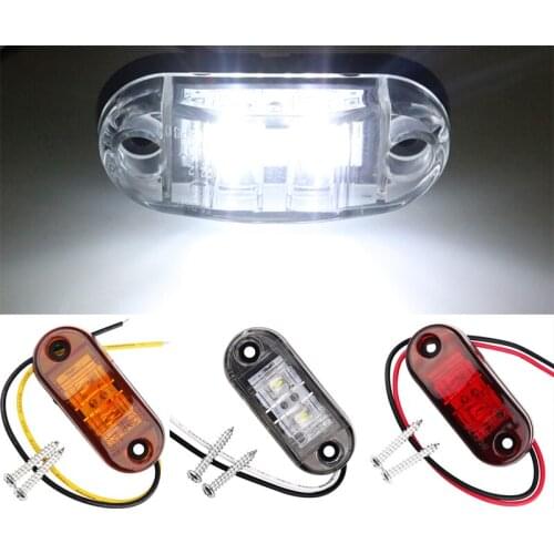 1 pair 9-30V Trailer cars led side marker light indicator clearance lamp 12V 24v truck side lights Car Styling for truck Trailer