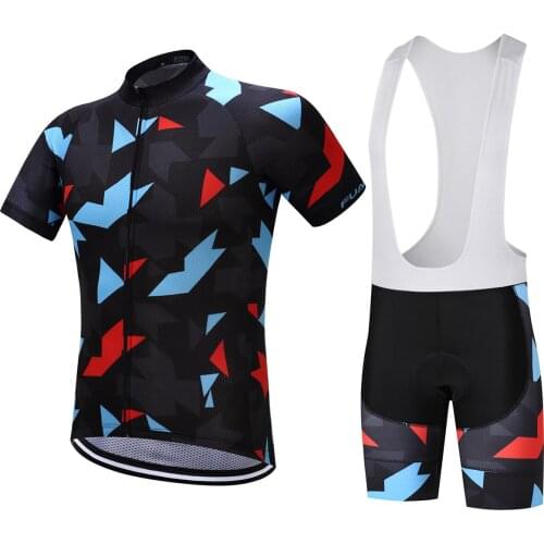 2018 Bicycle Jersey Set Cycle Clothing Cycling Jerseys Ropa Ciclismo 100% Polyester Cycling jerseys With 9D Gel Pad Shorts Pants