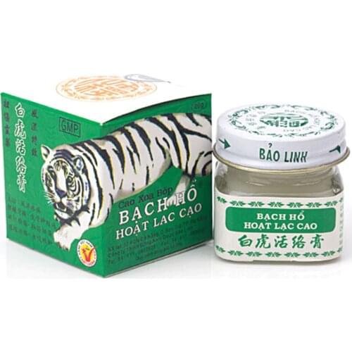 3/5pcs 20g original white tiger plaster for headache pain relief balm arthritis meridian soothing creamy balm essential oil