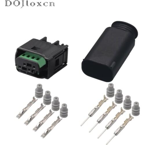 5 Sets 4 Pin Way Tyco Amp Male Female Car Restrictor Sensor Auto Sealed Connectors Sets For VW Audi 1-967640-1 8E0971934