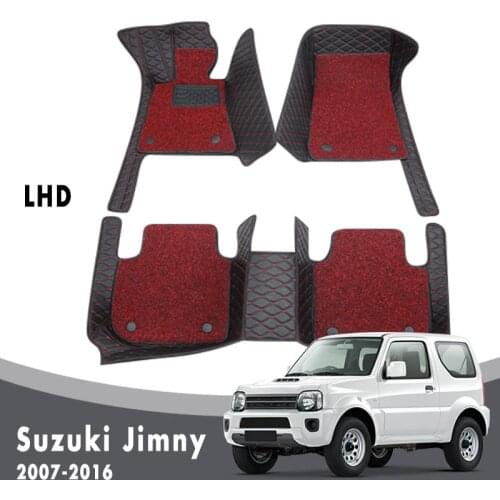 Car Floor Mats Carpets For Suzuki Jimny 2016 2015 2014 2013 2012 2011 2010 2009 2008 2007 Auto Double Layer Wire Loop Interior