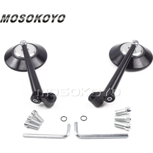 8mm 10mm CNC Motorcycle Rearview Side Mirror Universal For Suzuki Kawasaki Yamaha Honda Street Bikes Scooter Motocross