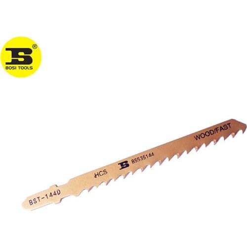 BOSI 1PC HCS Steel 7TPI Clean Cut Wood Fast Cutting T-Shank Jiasaw Blade BS535144