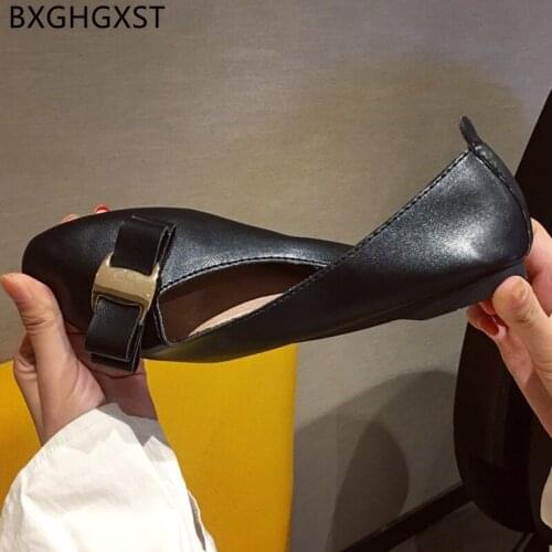 Barefoot Shoes Woman Flats Square Toe Slip on Shoes for Women Leather Casual Shoes Korean Fashion Loafers Women Butterfly Knot