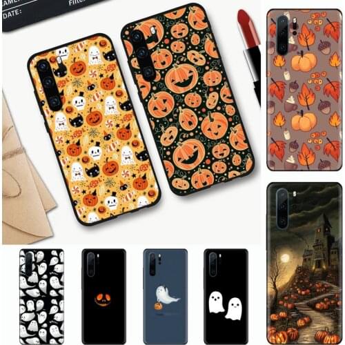 Cute little ghost with halloween pumpkin Phone Case For Huawei honor Mate mate P 10 9X 10i 20 30 40 y7 lite pro p smart 2019