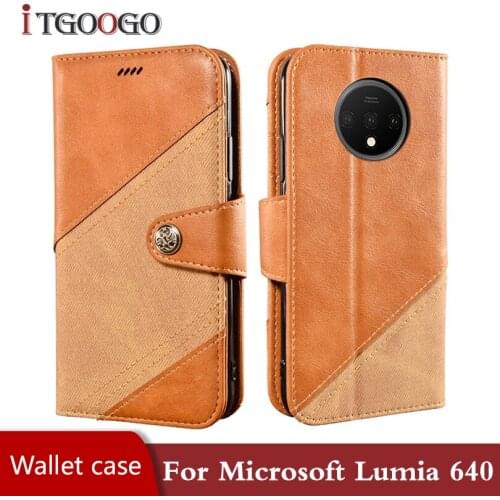 For Microsoft Lumia 640 wallet case back shockproof cover Luxury pu leather book case for Microsoft Lumia 640/Lumia1113 cover