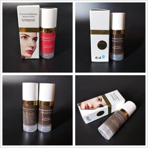 5Pcs Impost Tattoo Ink Vacuum Packaging Permanent Makeup Eyebrow Micro Pigments Lips Microblading Set Body Art 10ml