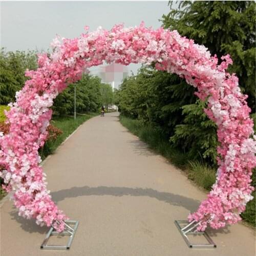 Wedding backdrop decor cherry blossom arch artificial flower stand window party birthday artificial flower cherry shelf frame