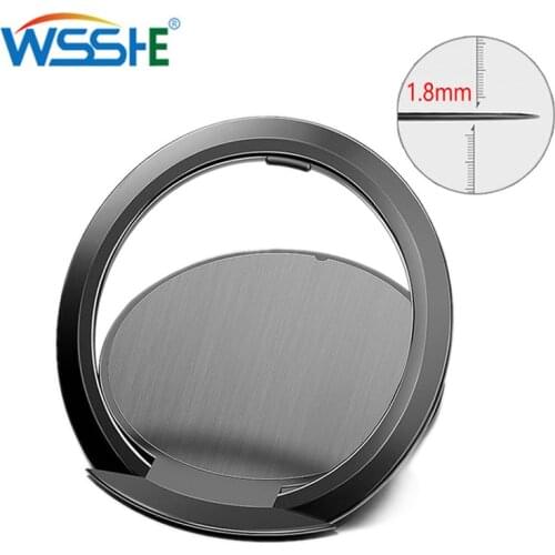 Phone Finger Ring Holder Ultra-thin Rotatable Smartphone Stand Holder For Car Mount Stand Metal Grip Mobile Phone Ring Universal