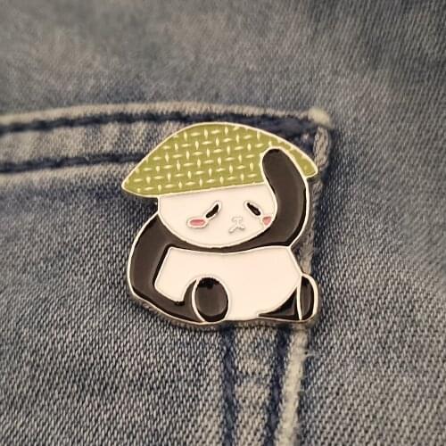 Enamel Pin Badge Custom Panda Brooch Lapel Pin Jeans Shirt Bag Lovely Animal Jewelry Gift Brooches