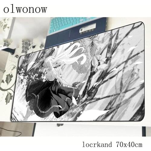Violet evergarden mousepad 700x400x3mm wrist rest gaming mouse pad gamer mat 3d game computer desk padmouse keyboard play mats