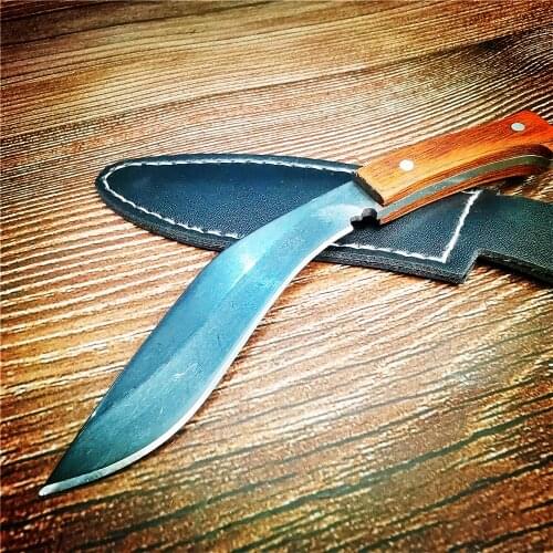 12.5CM Exquisite Wooden Handle Pocket Knife, Portable Pocket Knife, Sharp Stainless Steel Blade, Suitable for Outdoor Camping