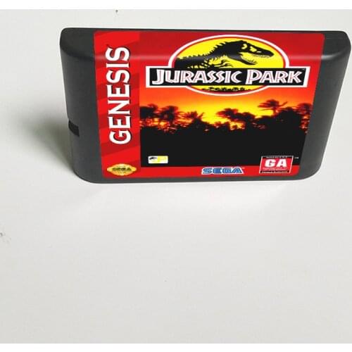 Jurassic Park - 16 Bit MD Game Card for Sega Megadrive Genesis Video Game Console Cartridge