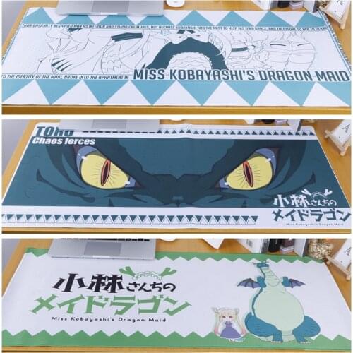 Anime Miss Kobayashis Dragon Maid Tohru Tooru KannaKamui Mouse Pad Mat 40*90cm Large Mousepad Kobayashi-san Chi No Maid Dragon