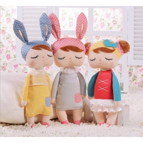 43cm Cute Metoo Angela Dolls Bunny Baby Toy Stuffed Animal Plush Toy For Kids Christmas birthday gifts