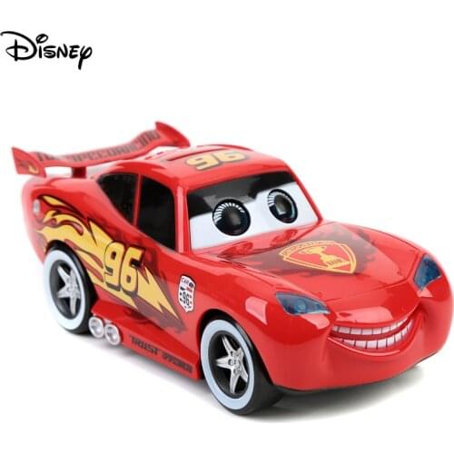 Disney pixar Cars Electric light music figure Lightning McQueen Car piggy bank Diecast Metal Car Model Toy Boy Christmas Gift