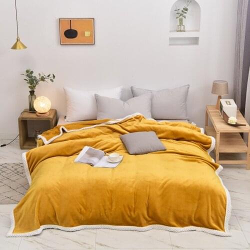 NEW Super Soft Flannel Blanket Towel Travel Fleece Mesh Portable Car Travel Cover small Blanket yellow throw sofa wholesale