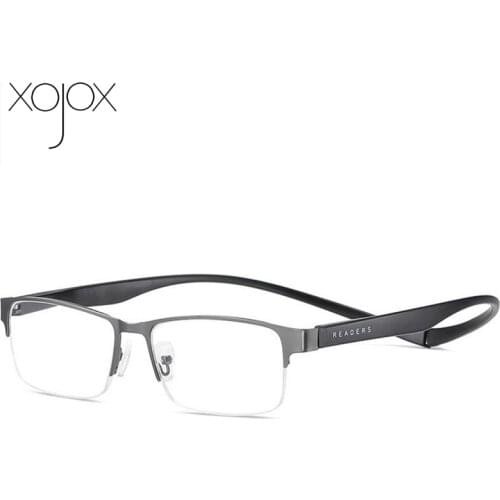 XojoX Half Frame Reading Glasses for Women Men Magnetic Hanging Neck Hyperopia Spectacles Anti-Blue Light Computer Eyewear