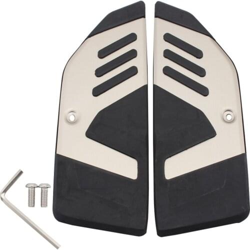 Motorcycle Light Gold Passenger Footboard Steps Footrest Foot Pegs Pads For Yamaha TMAX 530 TMAX530 T-MAX 530 T max 530 17-18