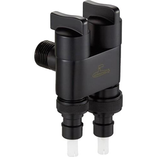 TT Submarine Black Washing Machine Faucet One-Switch Two-Way Double Water Outlet Connector 46 Household One Divided into