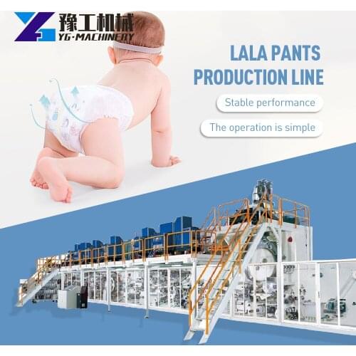 Easy Maintenance Nappy Maxi Baby Diaper Italian Design Factory Low Cost Baby Nappies Machine Production Line