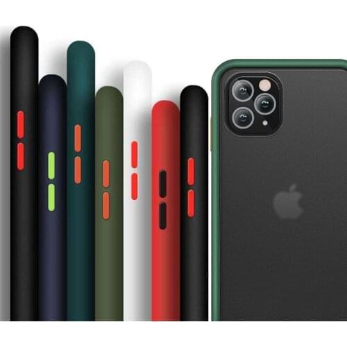 Shockproof Armor Case For iPhone 12 Mini 12 Pro 11 Pro Max SE 2020 X XR XS Max 7 8 6 6S Plus Soft Frame Clear Case Cover Capa