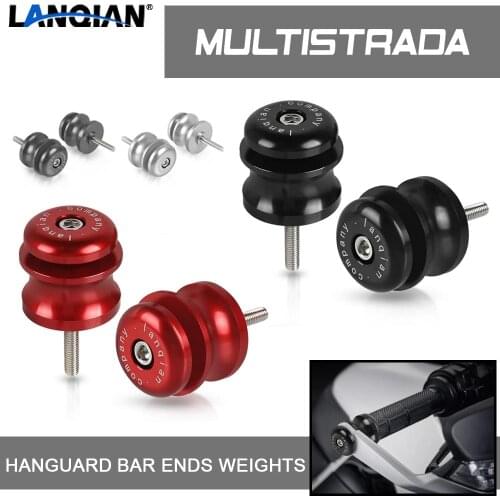 For Ducati Multistrada 1200 S Grand Tour Pikes Peak D Air 1260 Enduro Pro Motorcycle Handle Bar End Weight Handlebar Grips Cap