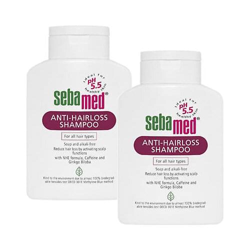 Sebamed Anti Hair Loss Shampoo 400ml x 2 Piece Extract Treatment Essence Soften Darkening Unisex