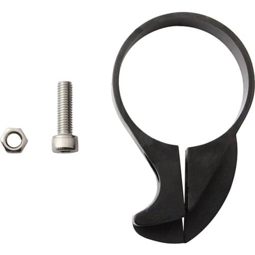 Folding Bike Chainwatcher Single Chain Anti-drop Guide Clamp Adjustable C39-42mm lamp Black for Front Derailleur