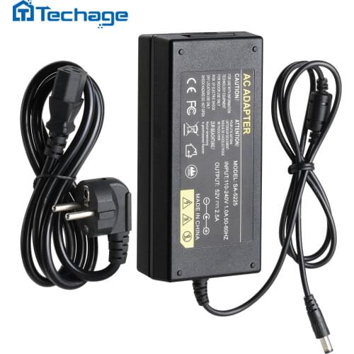 Techage PoE DVR NVR Power Adapter 52V 2.5A Power Supply AC 100-240V Wall Charger DC 5.41mm EU Plug For Surveillance Recorder