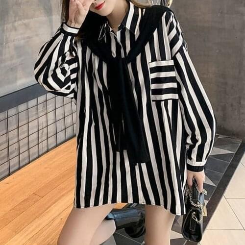 Блузки в полоску VOOCIEC China At AliExpress