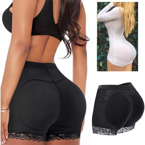 Women Butt Lifer Padded Panties Seamless Underwear Hip Enhancer Body Shaper Tummy Control Briefs Boyshorts Low Waist Booty Pads