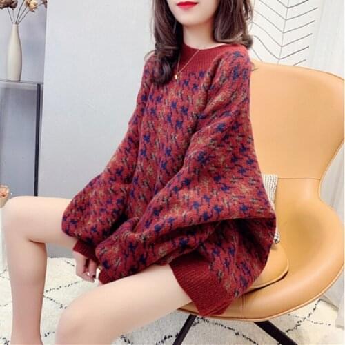 Women Vintage Striped Sweaters Y2k Autumn Korean Long Sleeve Oversize Knit Sweater Hip Hop Unisex Couples Winter Pullovers Tops